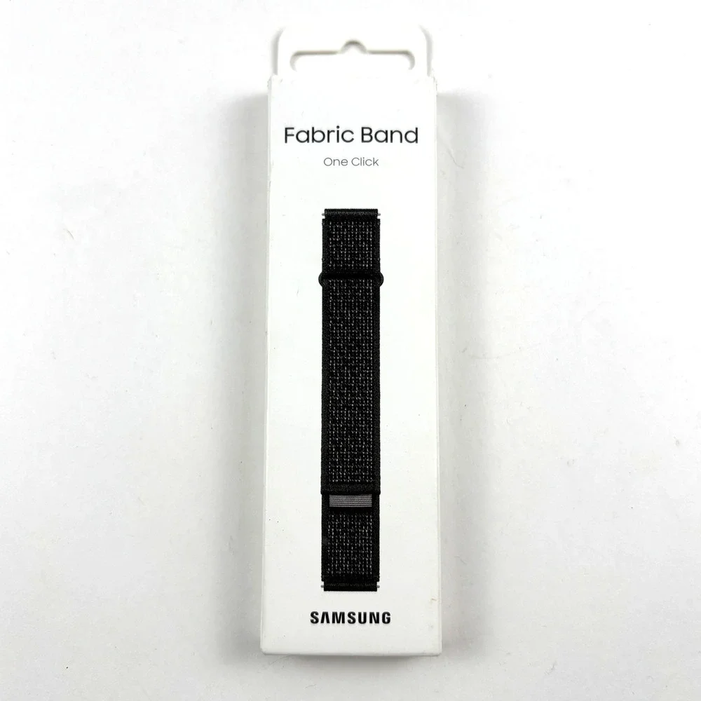 Samsung Fabric Band Unisex M/L Black New ET-SVR94 Galaxy Watch4 20mm One Click